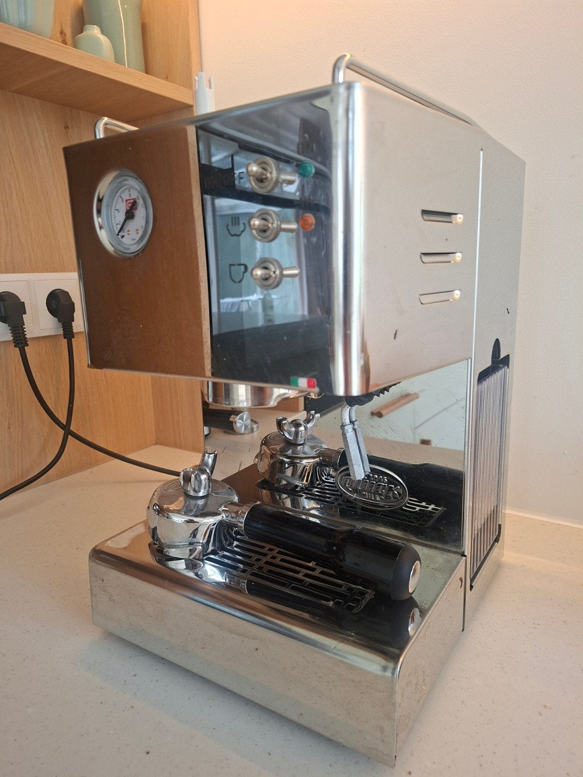 Quickmill 3000 Espressomachine ZGAN, Espresso apparaat, Gemalen koffie, Zo goed als nieuw, 2 tot 4 kopjes