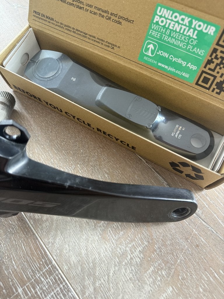 Shimano 105 170mm + NEW 4iiii Precision 3+ Powermeter, Fietsen en Brommers, Crankstel of Pedalen, 4iiii, Gravelbike, Nieuw