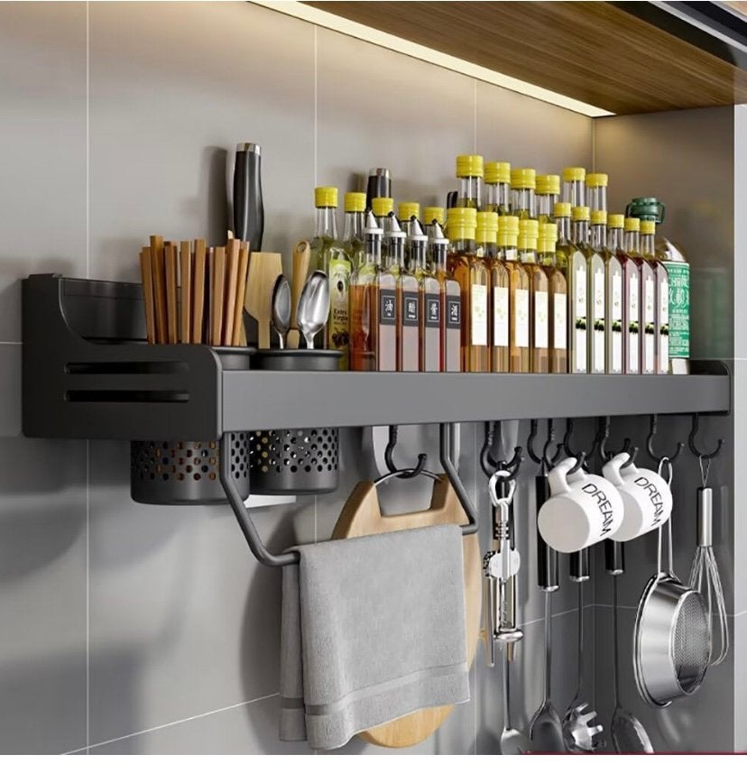 Nieuwe Keuken Kruidenrek Wandmontage nizer 60 cm, Overige typen, Ophalen of Verzenden, Nieuw, Grijs