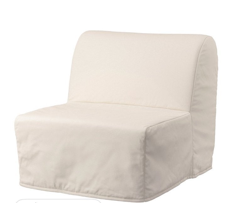 LYCKSELE LÖVÅS ikea slaapfauteuil  naturel, slaapstoel, Ophalen, Zo goed als nieuw, Eenpersoons