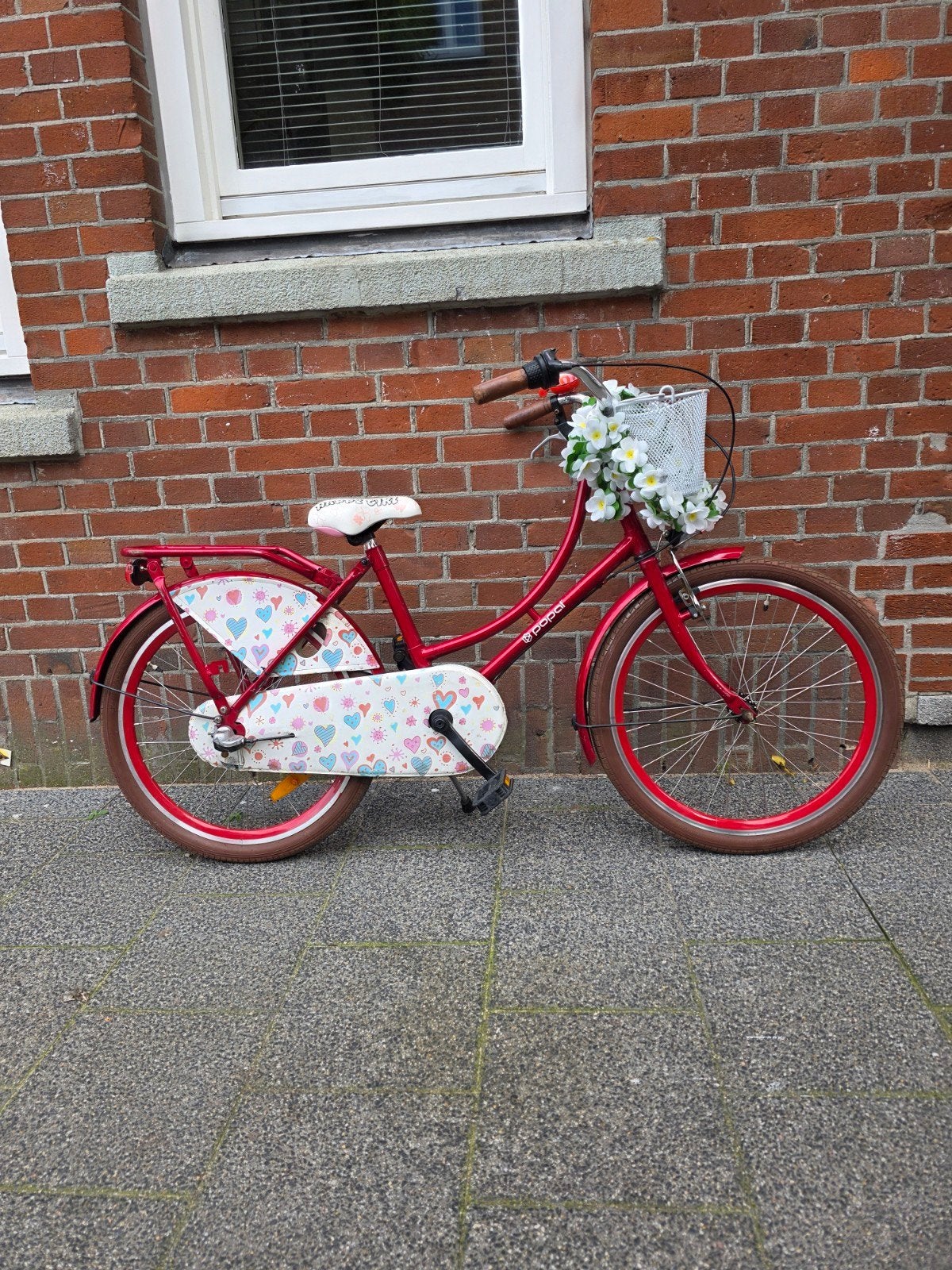 Popal meisjesfiets 22 inch with 3 gears, Ophalen, Zo goed als nieuw