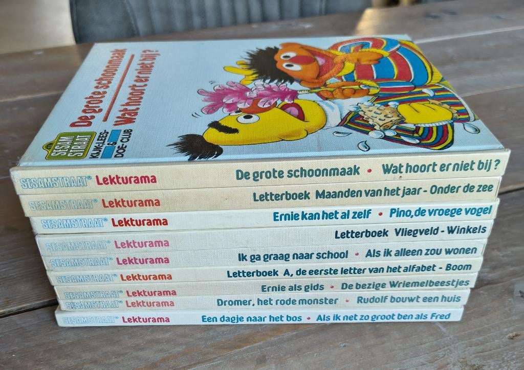 Sesamstraat - Kijk-, Lees- & Doe-club - 9 Boeken, Boeken, Gelezen, Fictie algemeen, Jongen of Meisje, Ophalen of Verzenden