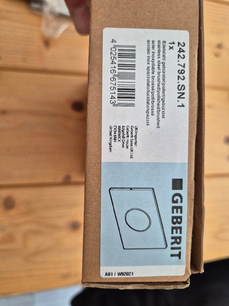 Gebrit Sigma10, Doe-het-zelf en Verbouw, Sanitair, Ophalen of Verzenden, Nieuw, Rvs, Toilet
