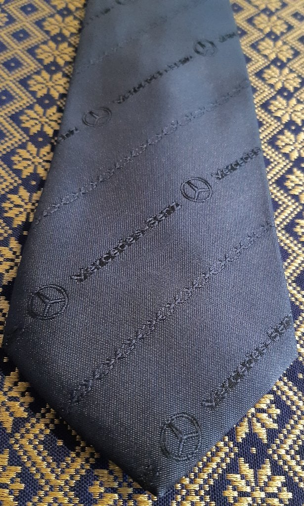 Mercedes Benz stropdas met doorlopend Mercedes Benz, Kleding | Heren, Ophalen of Verzenden, Nieuw, Zwart