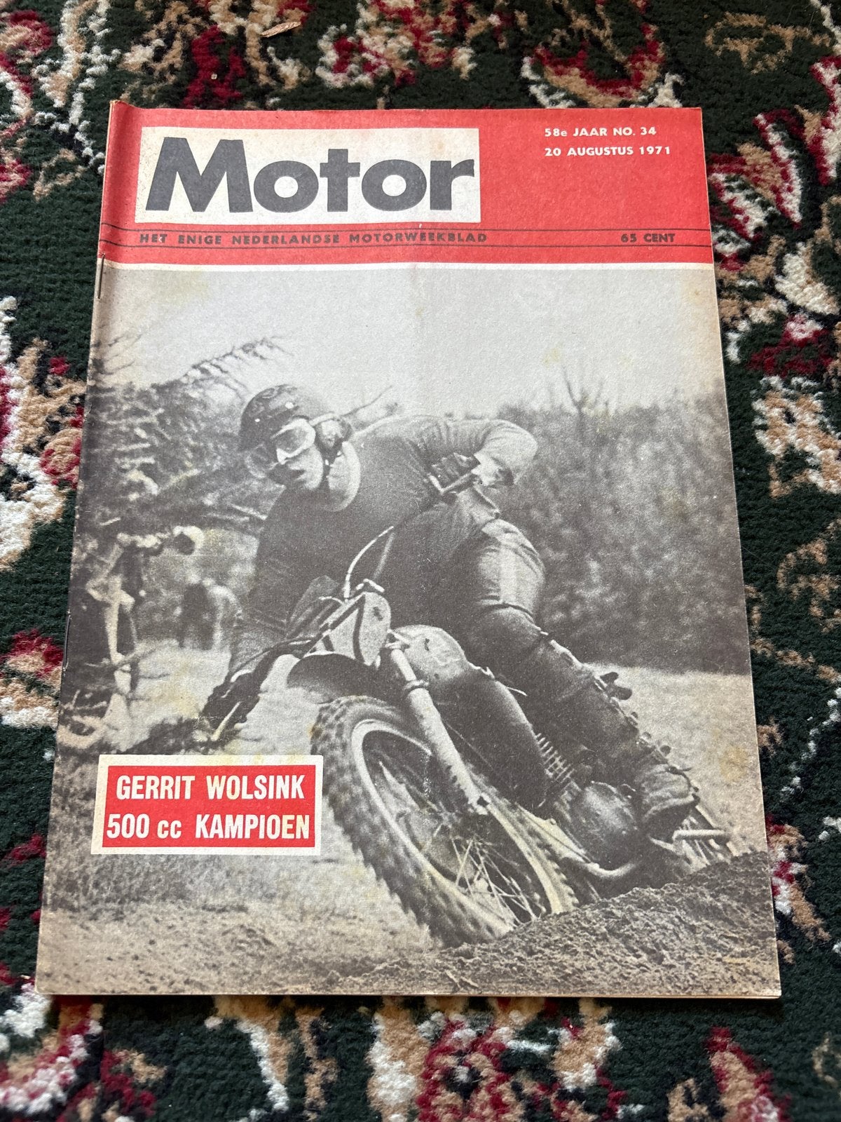 Motorweekblad Motor - 20 augustus 1971 - Gerrit Wolsink, Boeken, Motoren, Ophalen of Verzenden, Gelezen, Algemeen