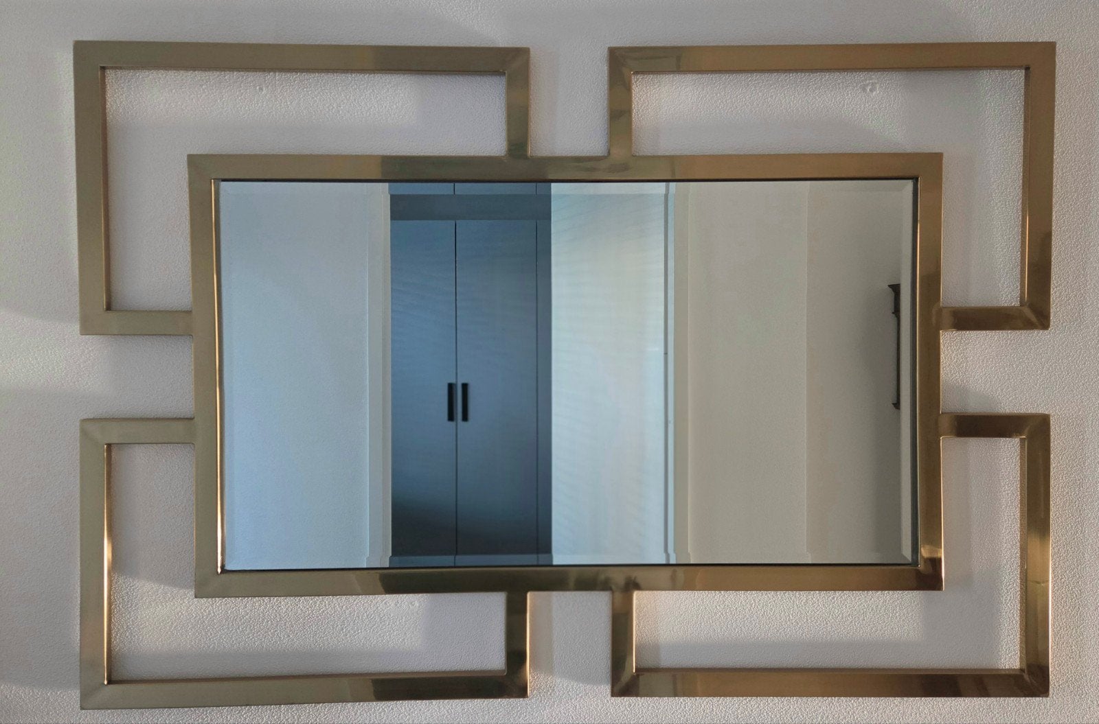 Spiegel goud gold messing, Ophalen, Zo goed als nieuw