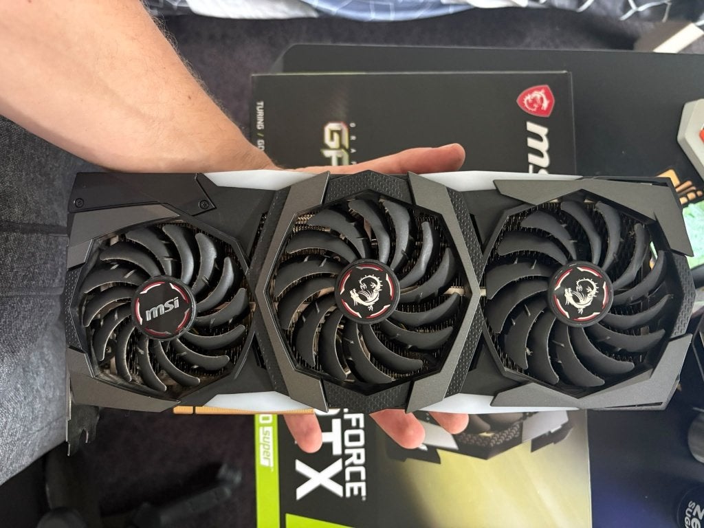 GPU: MSI GeForce RTX 2070 Super Gaming X Trio, PCI-Express 3, GDDR6, Ophalen of Verzenden, Zo goed als nieuw