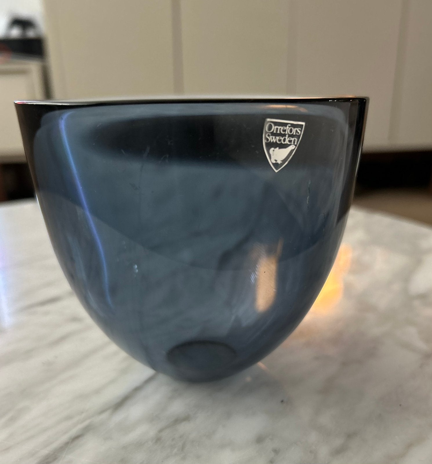 Orrefors Pastillo bowl staalblauw, Ophalen of Verzenden