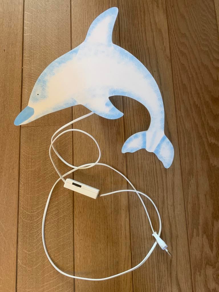 Wandlamp dolfijn kinderkamer, Ophalen of Verzenden, Zo goed als nieuw