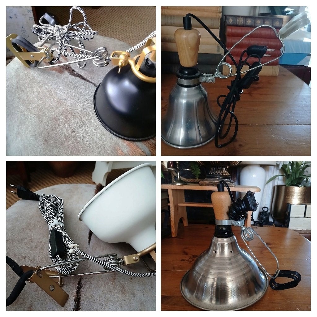 Klemlamp IKEA industrieel retro '90 zwart Ranarp Hema K9302, Ophalen of Verzenden