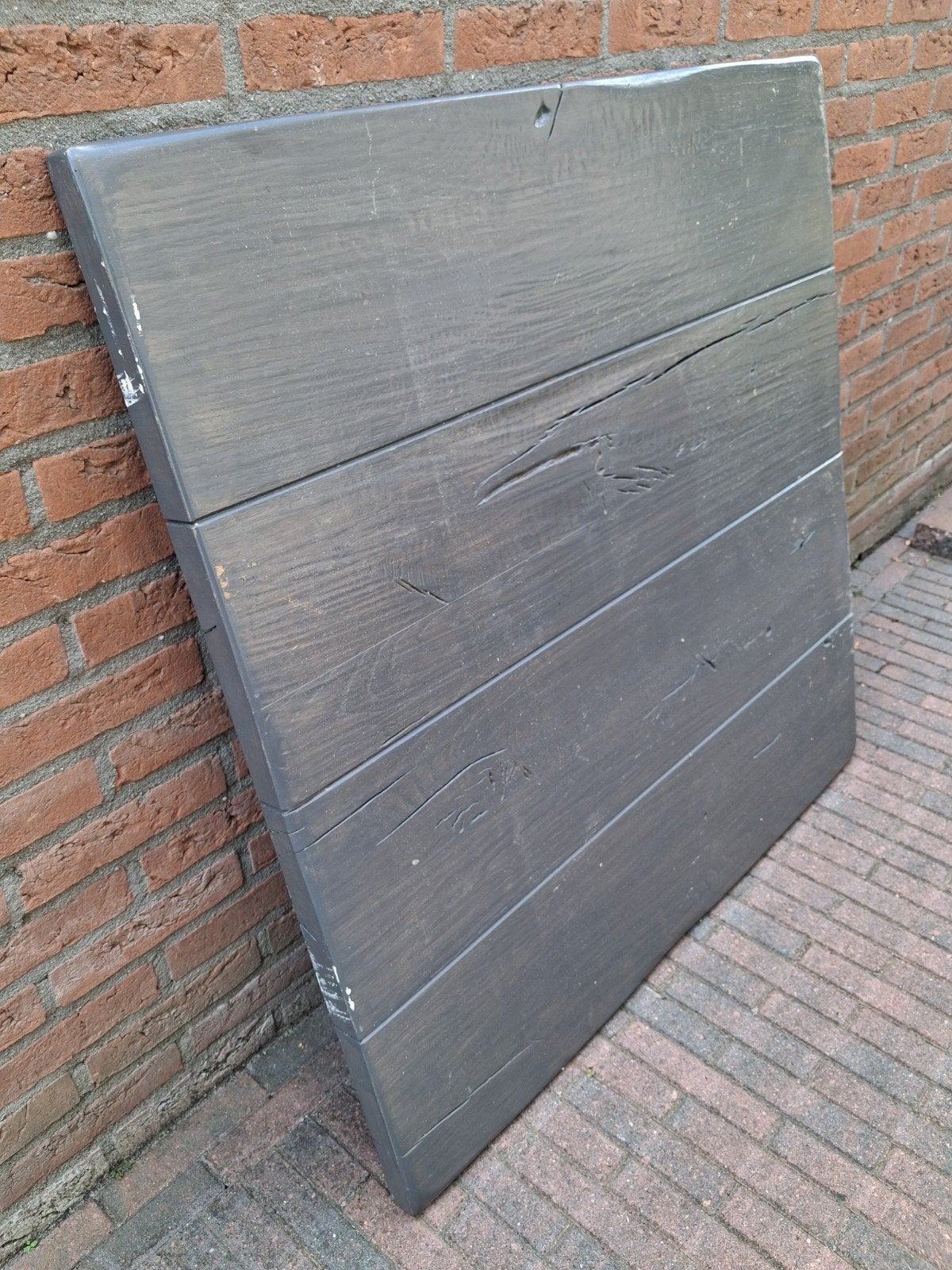 zwaar eiken tafelblad timmerpaneel, 25 tot 50 mm, Eiken, Ophalen of Verzenden, Plank