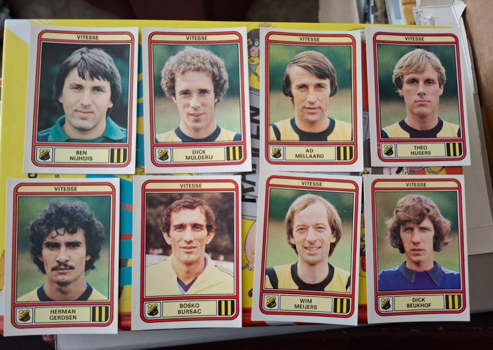 8 x Panini voetbal 80 > Vitesse, Verzamelen, Ophalen of Verzenden, Nieuw, Vitesse, Poster, Plaatje of Sticker