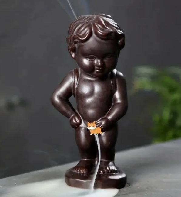 Beeldje Manneke pis voor wierook, Ophalen of Verzenden, Nieuw, Mens