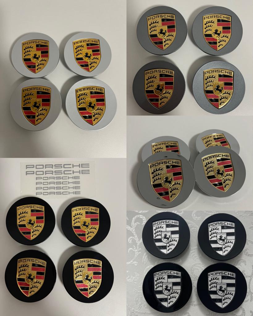Porsche Naafkappen 76mm (Zilver, Chroom, Zwart, Antraciet), Ophalen of Verzenden, Nieuw