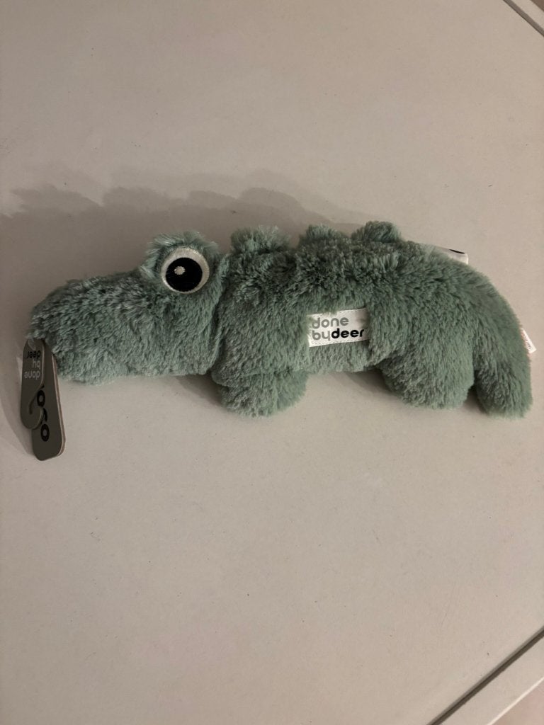 Done by deer knuffel krokodil groen nieuw met kaartje!, Groen, Overige merken, Overige karakters, Overige typen