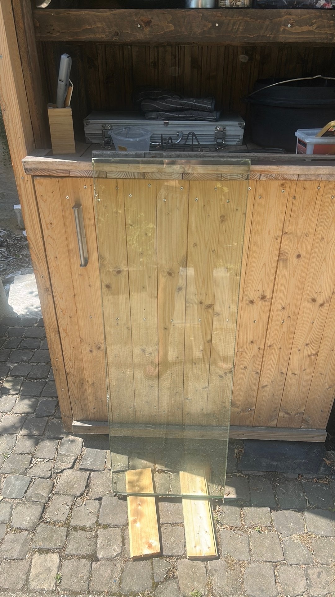 Kinon gehard veiligheids glas, Doe-het-zelf en Verbouw, Glas en Ramen, Ophalen, Dubbelglas, Gebruikt, Minder dan 80 cm