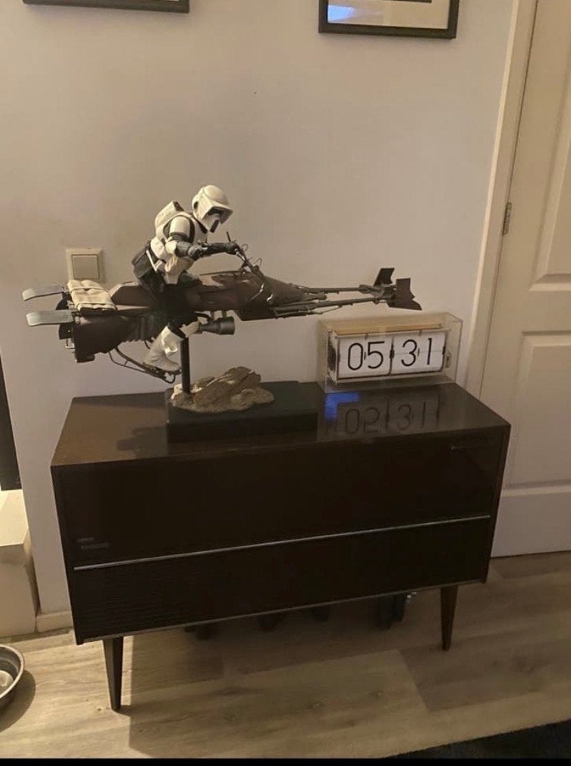 Sideshow Scout Trooper op Speeder Bike 1/4 scale, Ophalen, Zo goed als nieuw