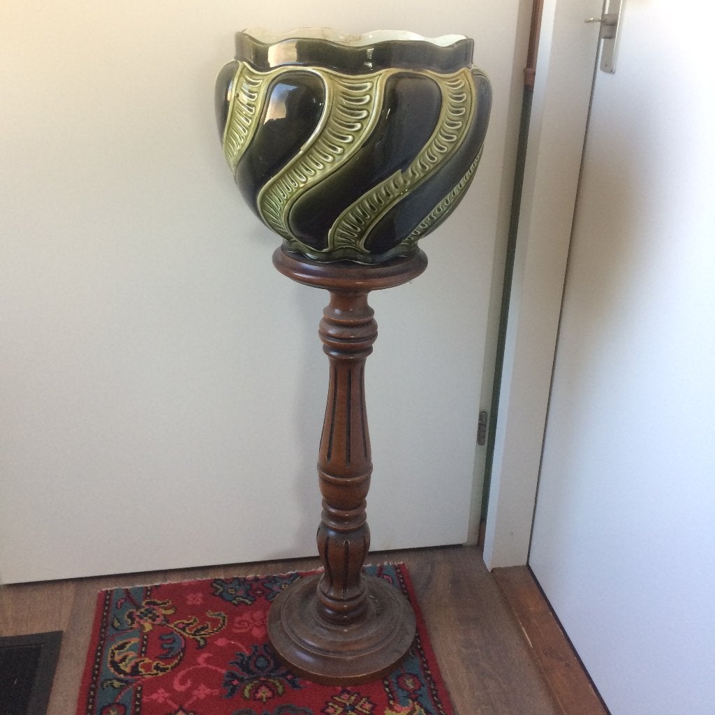 cachepot art nouveau gustave de bruyn bloempot antiek, Antiek en Kunst, Ophalen