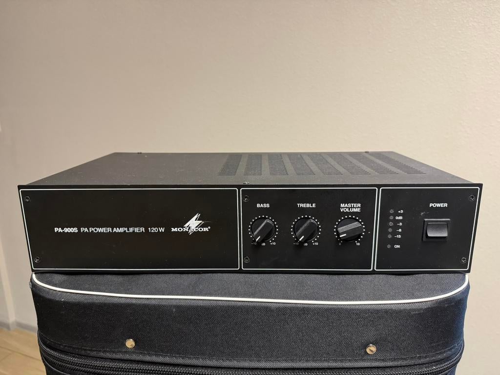 Versterker PA-900S Power Monacor Amplifier 120W, Muziek en Instrumenten, Versterkers | Keyboard, Monitor en PA, Ophalen, Gebruikt