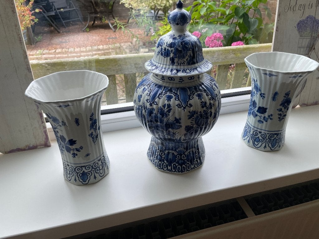 Prachtige set Delfts Blauw - Porceleyne Fles (1974), Antiek en Kunst, Antiek | Keramiek en Aardewerk, Ophalen