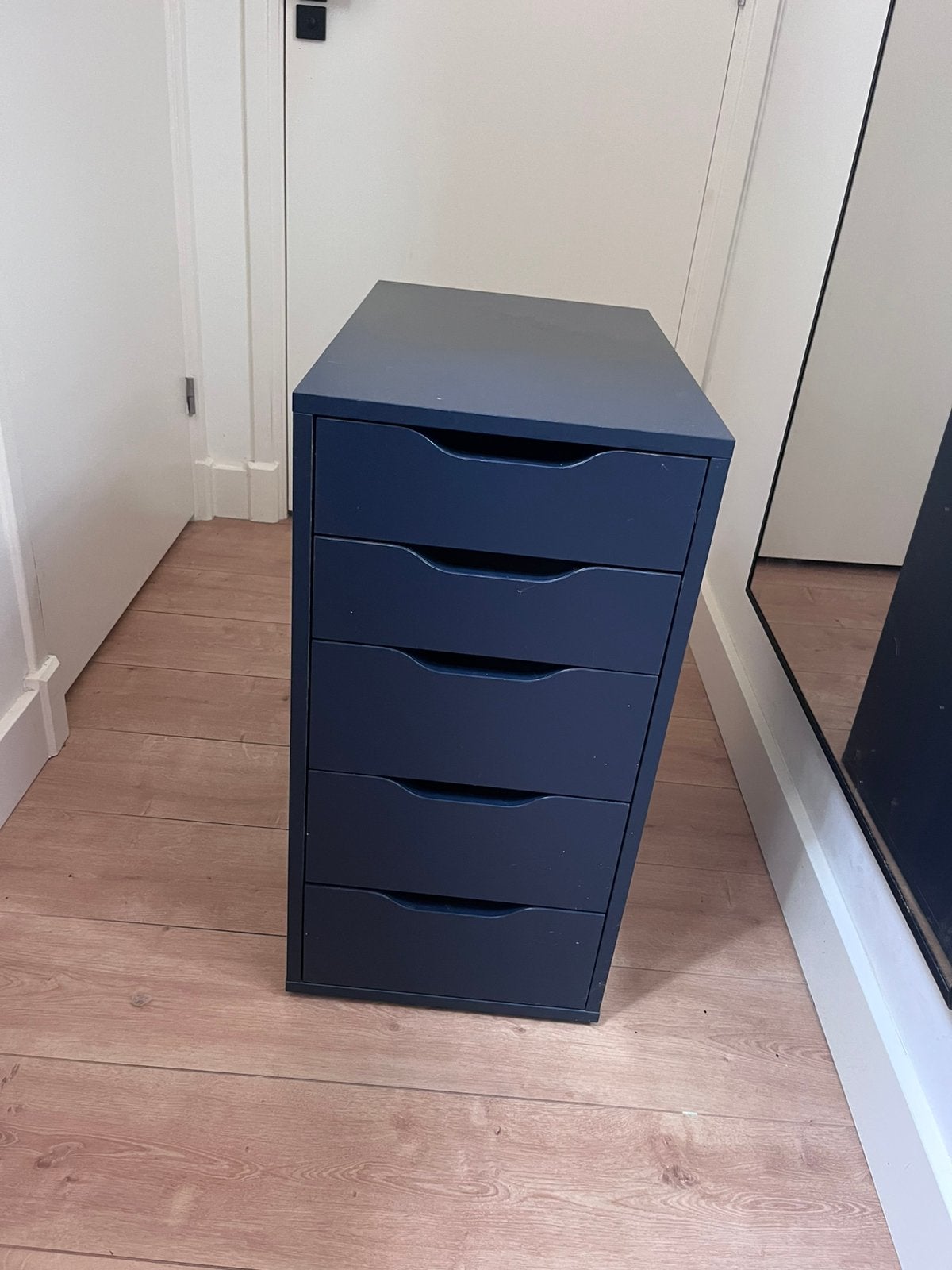 Ikea alex ladekastje blauw, Ophalen, Minder dan 50 cm, 5 laden of meer, Minder dan 100 cm