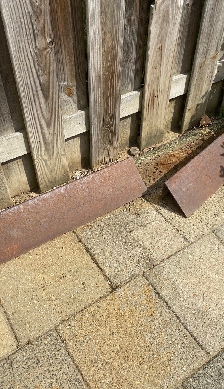 Oprijplaten - trottoir verhoging, Doe-het-zelf en Verbouw, Metalen, Ophalen, Gebruikt, IJzer