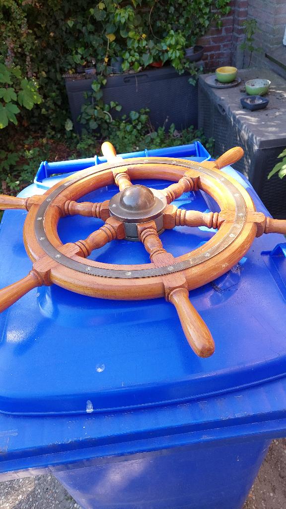 Houten stuurrad, Watersport en Boten, Ophalen, Gebruikt, Overige typen