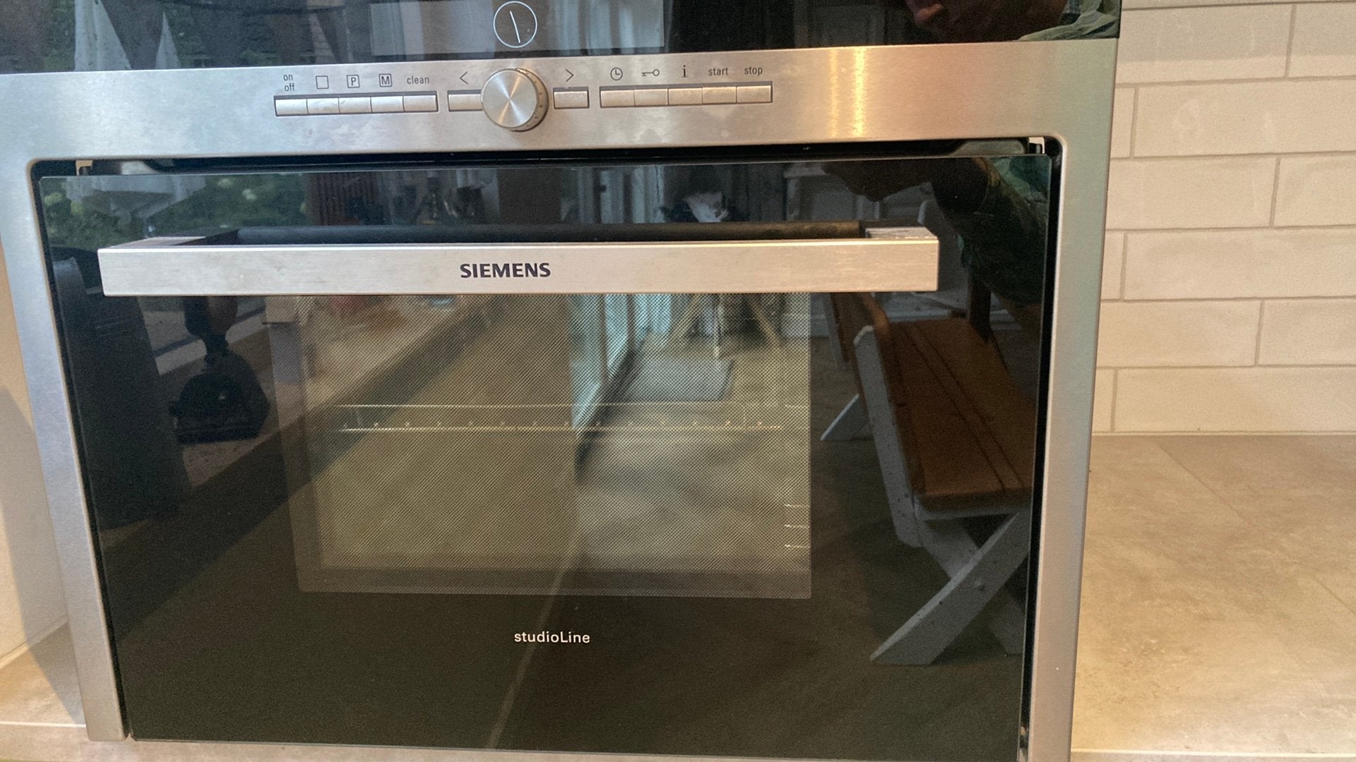 Siemens Combi Stoomoven WATERSTORING HLHB36-2, Witgoed en Apparatuur, Ophalen, 45 tot 50 cm, Gebruikt, Hete lucht