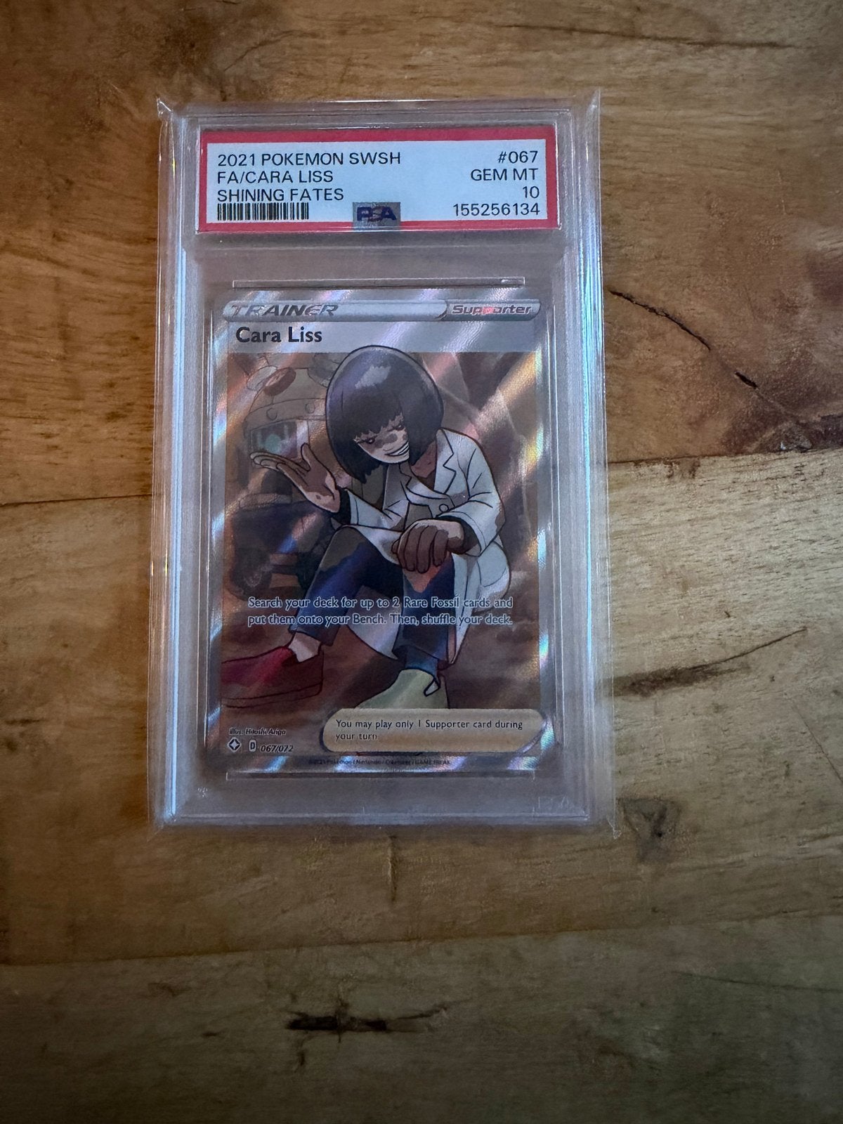 PSA 10 Pokemon SWSH Cara Liss Shining Fates, Hobby en Vrije tijd, Ophalen of Verzenden, Nieuw, Losse kaart