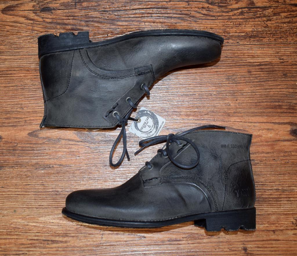 YELLOW CAB - leren Crew schoenen antraciet - maat 40, Kleding | Heren, Overige kleuren, Boots, Nieuw, Ophalen of Verzenden