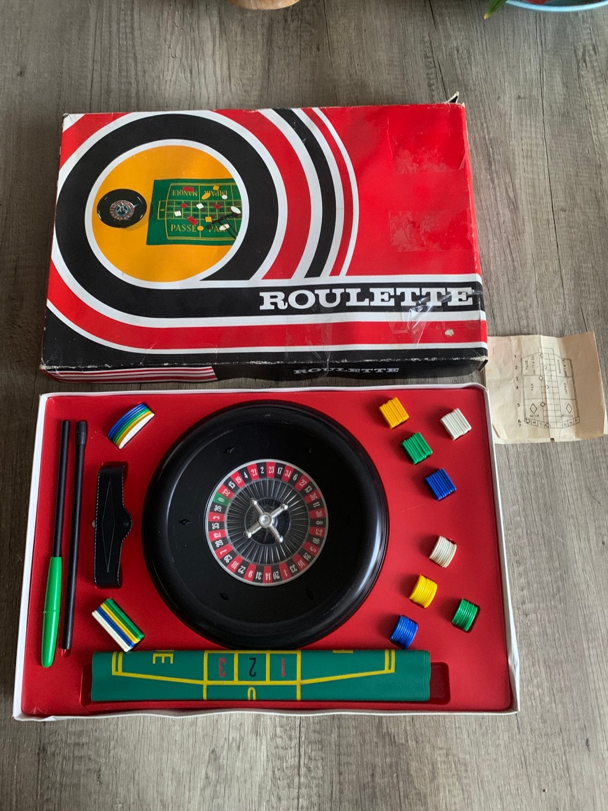 Vintage Roulette Spel - B.F.G. Milano - Made in Italy, Drie of vier spelers, Ophalen of Verzenden, Gebruikt