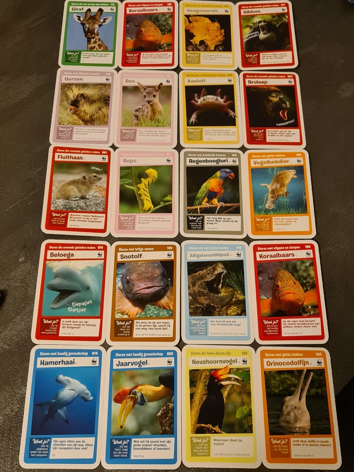 AH Super Dieren Kaarten - 20 Stuks, Albert Heijn, Ophalen of Verzenden