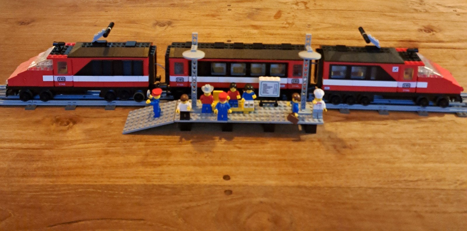 Vintage LEGO 12V Trein 7745 High-Speed Express, Kinderen en Baby's, Ophalen, Gebruikt, Lego, Inclusief instructies