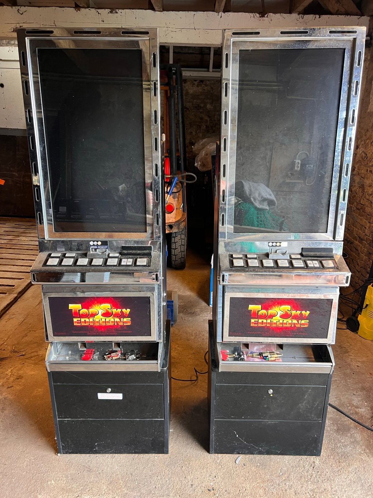 2x Top Sky Editions gokkasten (voor onderdelen/reparatie), Euro, Ophalen of Verzenden, Gebruikt