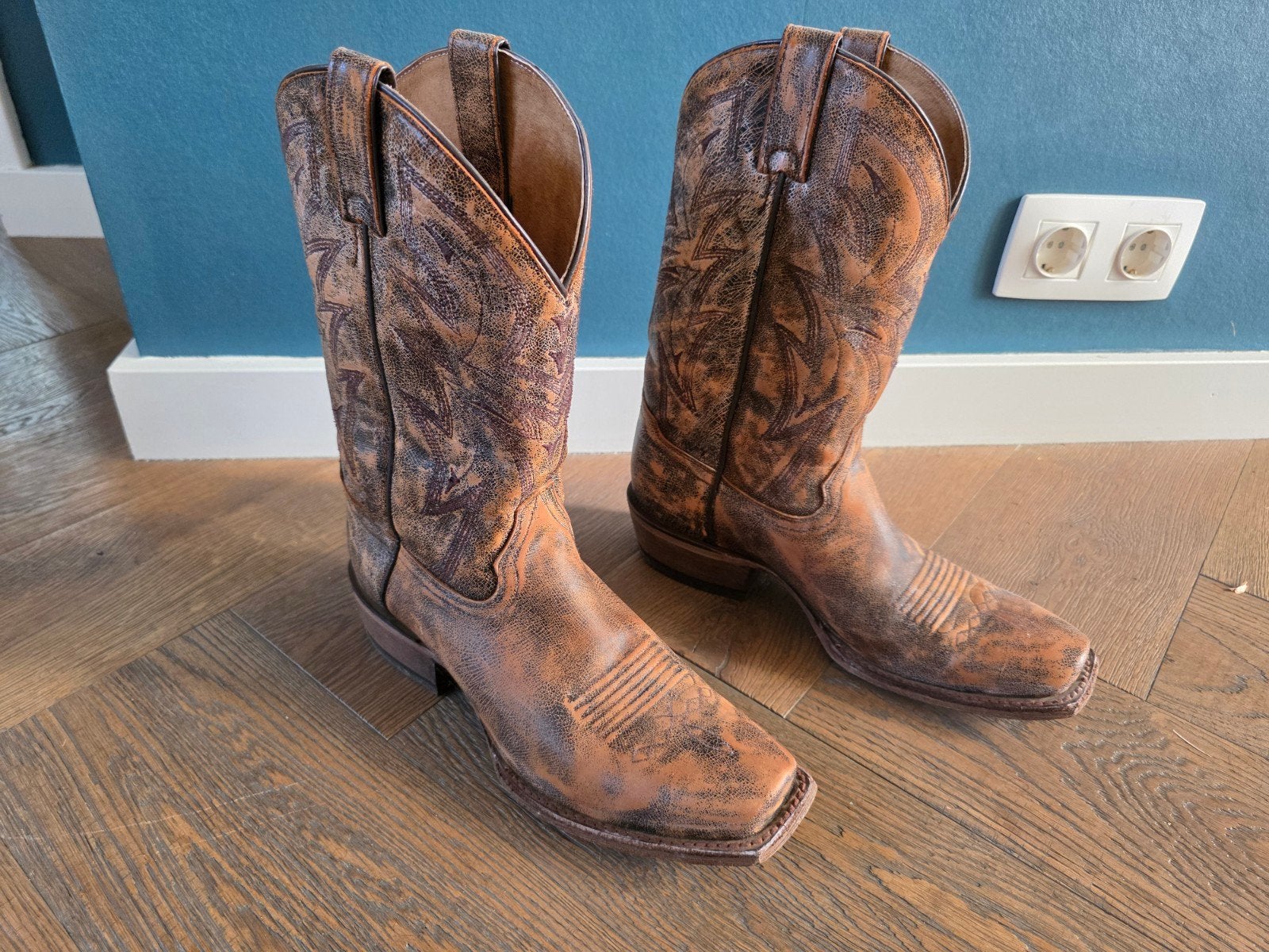 moonshine cowboylaarzen heren gekocht in USA, Ophalen, Zo goed als nieuw, Bruin, Boots