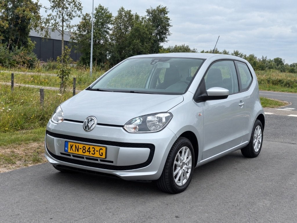 Volkswagen up! 1.0 44KW 2013 Grijs nwe apk / rijklaar, Voorwielaandrijving, Up!, 4 stoelen, Bedrijf