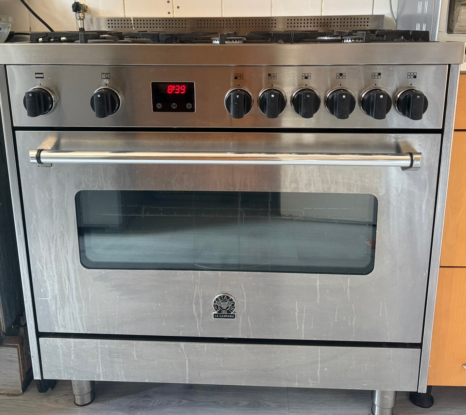 Bertazzoni Fornuis 6 kookzones, Ophalen, Gebruikt, 60 cm of meer, Gas