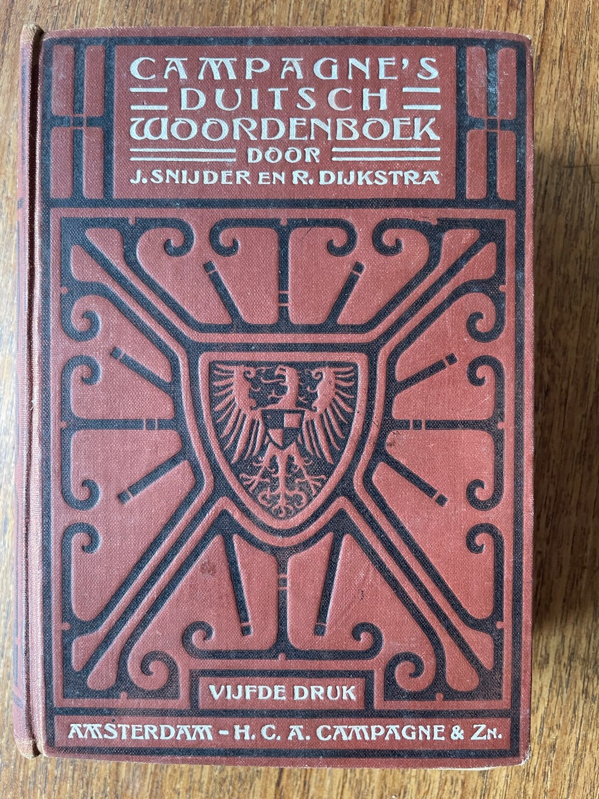 Campagne's Duitsche Woordenboek - Vijfde Druk (1923), Ophalen of Verzenden, Gelezen, Overige uitgevers, Nederlands
