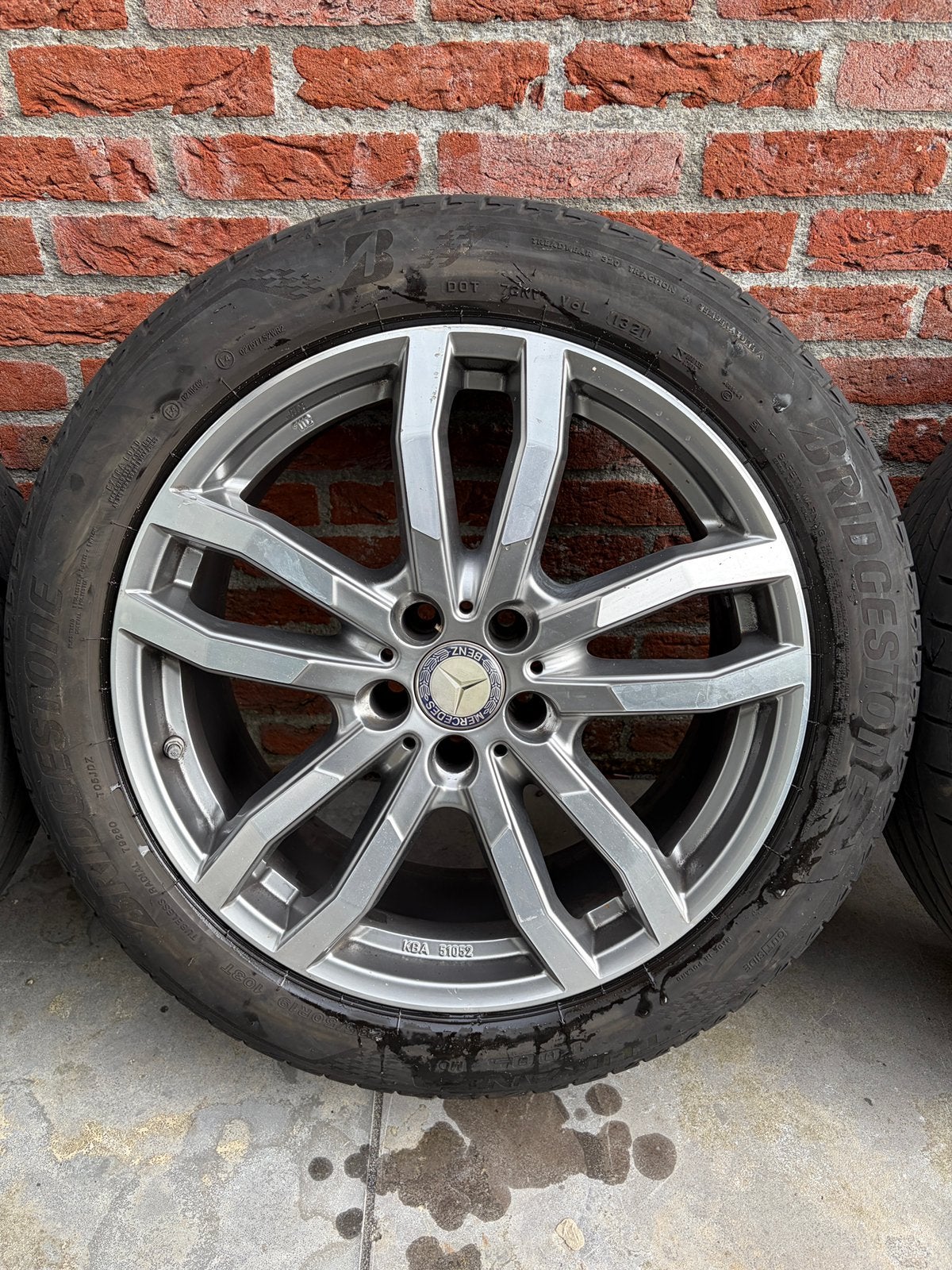 19 inch mercedes vito v klasse velgen + band, 235 mm, Band(en), Zomerbanden, Ophalen