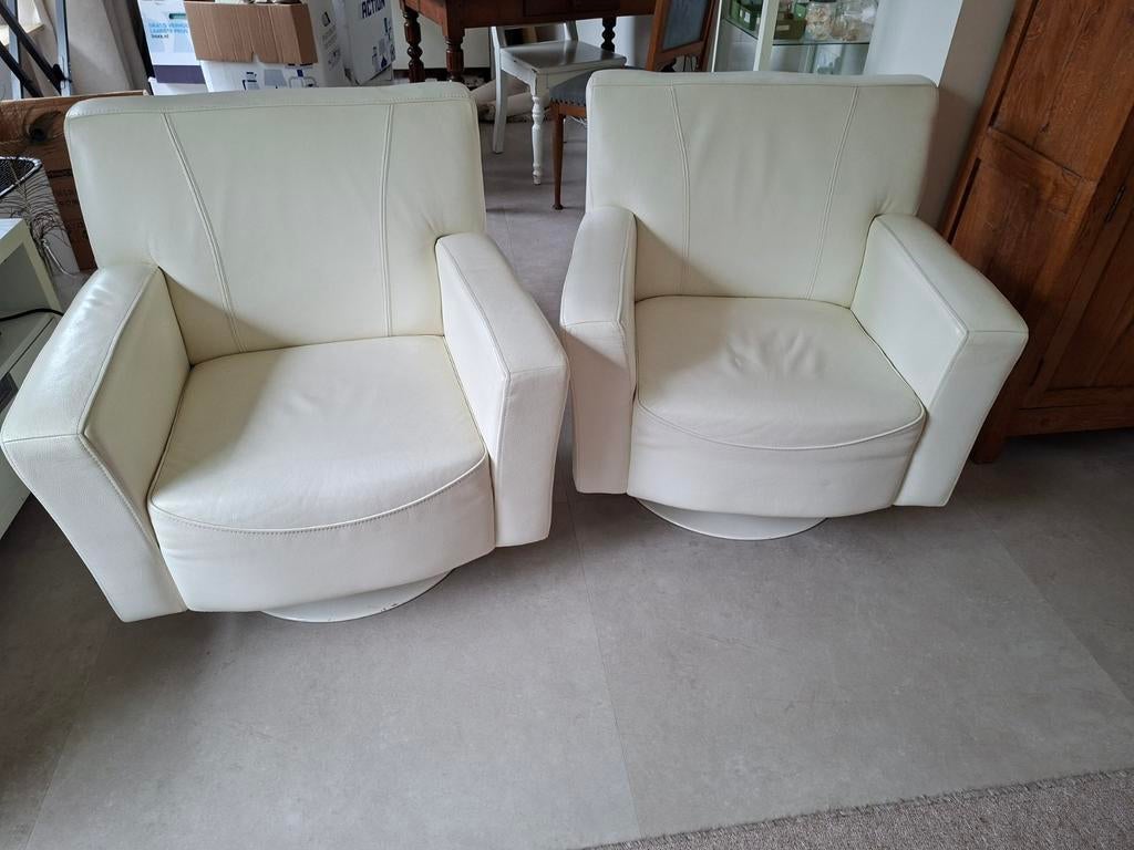 2 draaistoelen van Henders & Hazel, Huis en Inrichting, Fauteuils, Ophalen, Gebruikt, 75 tot 100 cm, 50 tot 75 cm