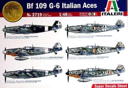 Italeri Bf 109 G-6 Italian Aces (2719) SHF, 1:72 tot 1:144, Italeri, Ophalen of Verzenden, Zo goed als nieuw