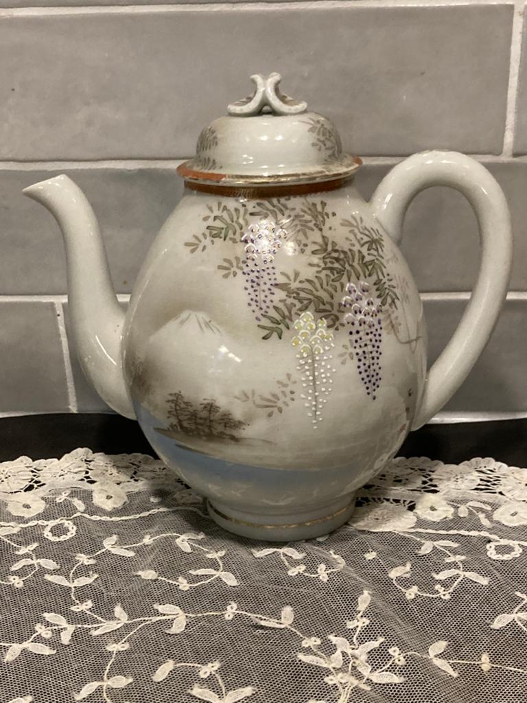 Vintage Japans theepotje Eades (180724), Huis en Inrichting, Keuken | Servies, Ophalen of Verzenden, Gebruikt, Porselein, Overige stijlen