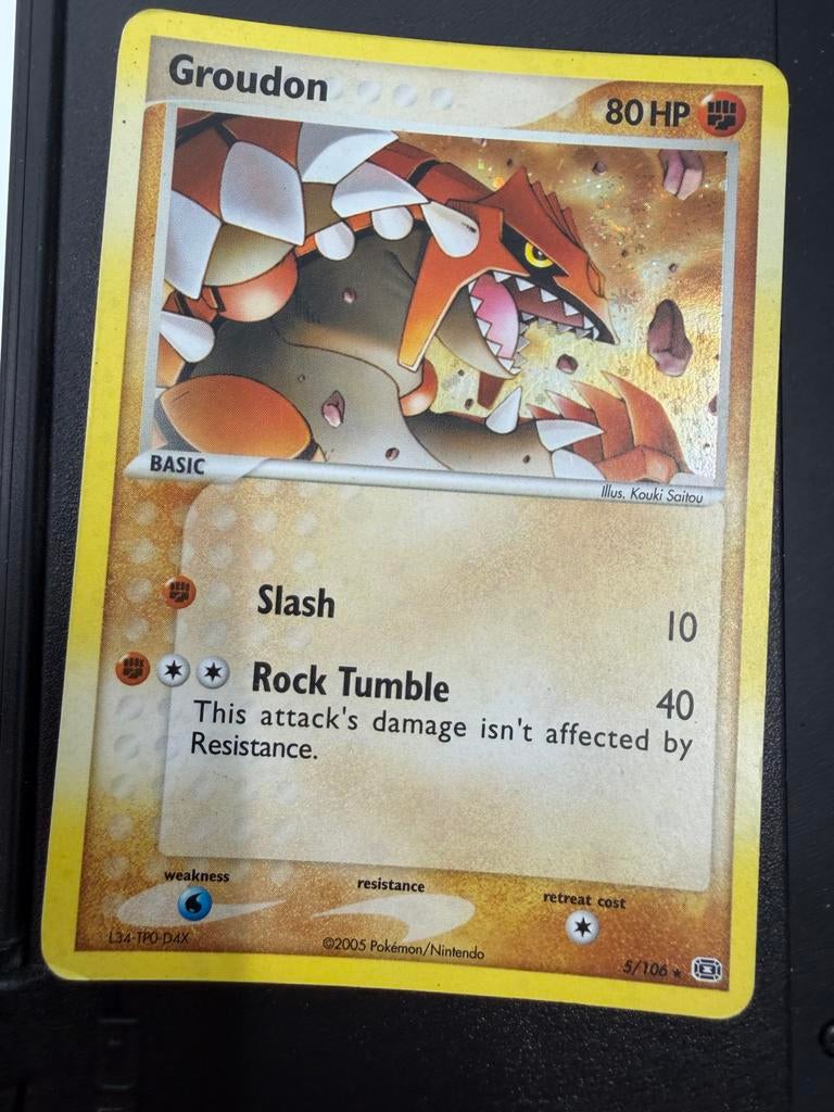 Groudon Pokémon Kaart (EX Team Magma vs Team Aqua), Ophalen of Verzenden, Gebruikt, Losse kaart