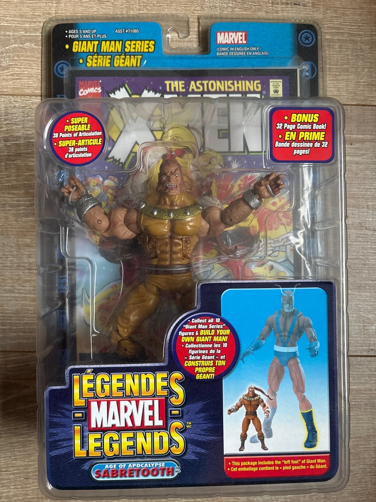 Marvel Legends Age of Apocalypse Sabretooth Actiefiguur, Ophalen of Verzenden, Nieuw