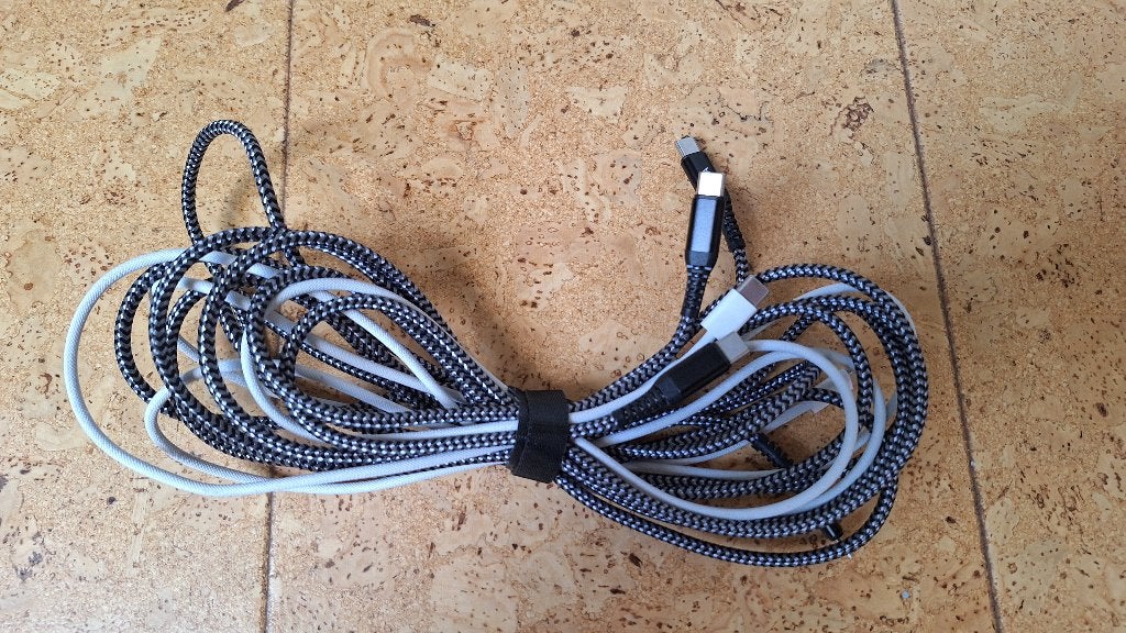 3x USB-C naar USB-C kabel (2 meter), Telecommunicatie, USB-C, Ophalen of Verzenden, Zo goed als nieuw, Oplaadkabel