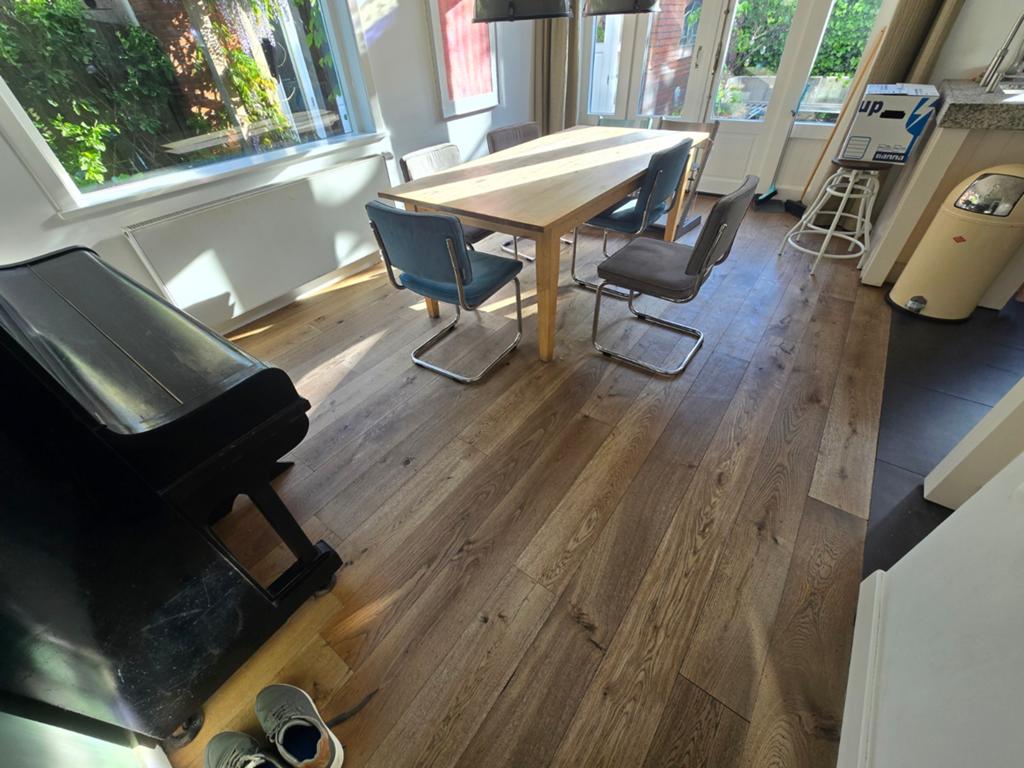 Prachtige eikenhouten parketvloer - ca 40m2, Bruin, Zo goed als nieuw, 25 tot 50 m², Modern, Landelijk, Tijdloos