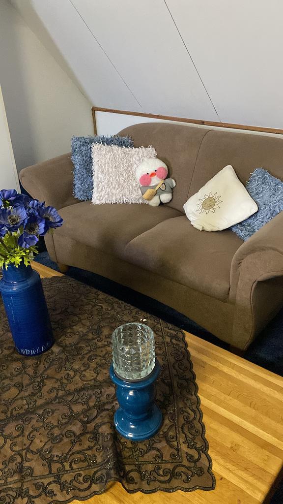 Bankstel en salontafel en 2 persoonsbed, Ophalen of Verzenden, Zo goed als nieuw, 75 tot 100 cm
