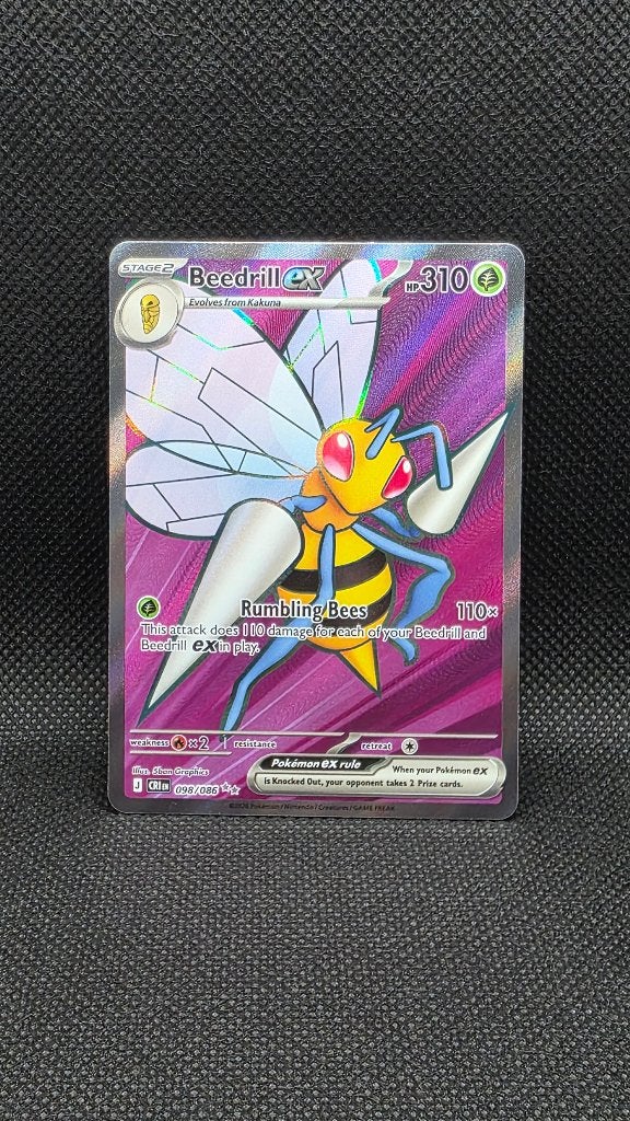 Beedrill ex (CRI 098), Ophalen of Verzenden, Zo goed als nieuw, Losse kaart, Foil