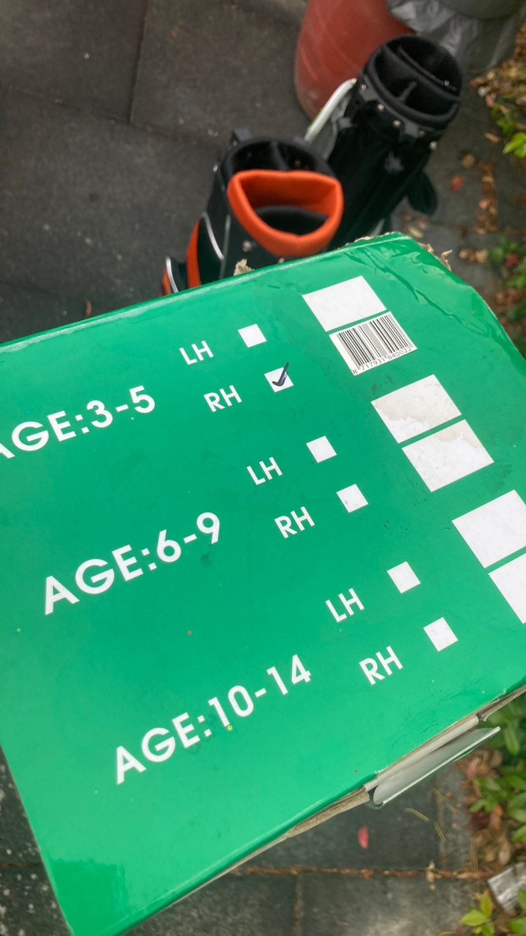 Golftas kinderen, Verzenden, Zo goed als nieuw, Tas