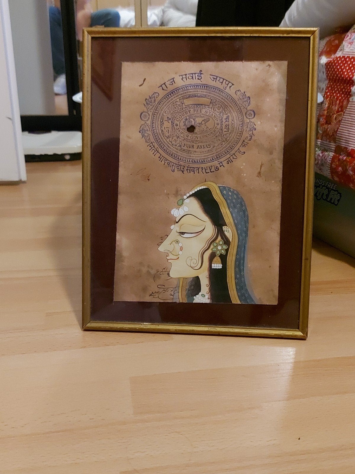 India Jaipur schilderij, Antiek en Kunst, Ophalen of Verzenden
